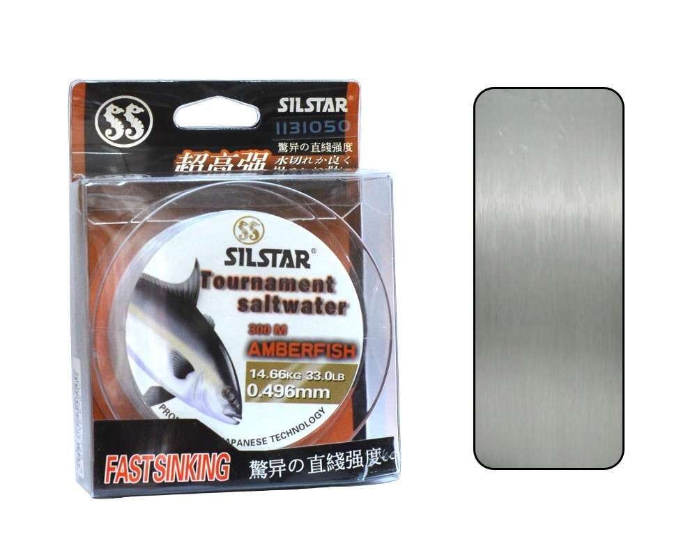 Silstar 1131 Salt Water Amberfish 300mt Monofilament Misina Su Gri - Standart - 0.60 MM