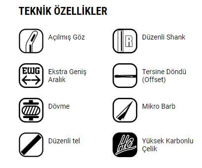 VMC Olta İğnesi 7024NT 10lu - PTFE (TEFLON) - NO:6