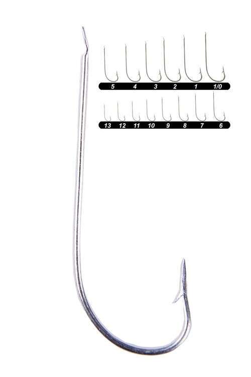 Youvella 1307 Palalı Çapraz Olta İğnesi 100lü Kutu Galvaniz - Standart - 1-0