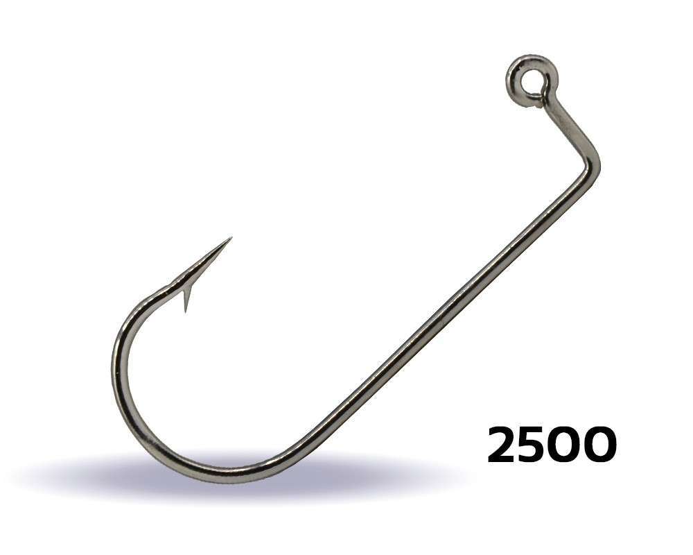 Youvella 2500 Jig Head İğnesi Delikli Uzun 100lü Kutu Nikel - Standart - 5-0