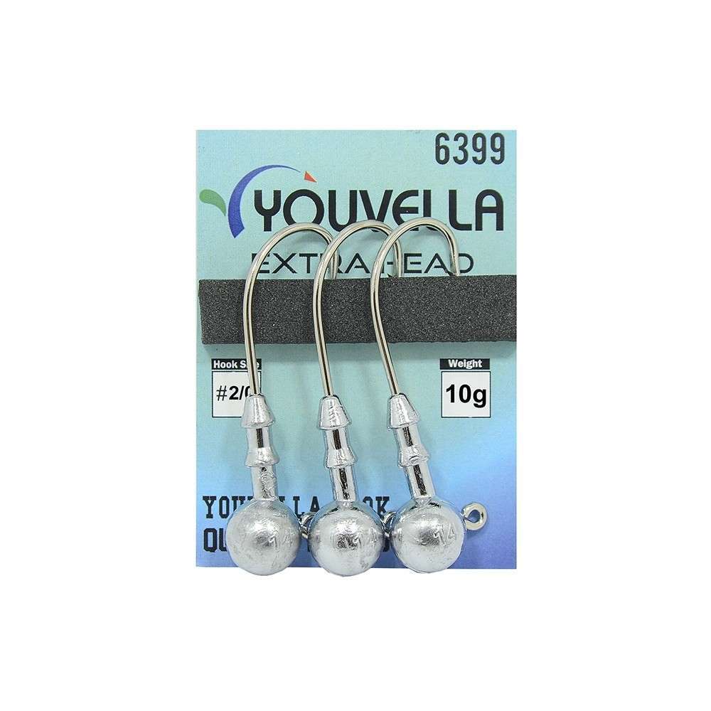 Youvella 6399 Jig Head Extra Head 3/0 İğne 3lü Paket - Standart - 5GR