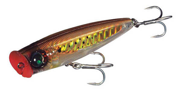 Yozuri Sashimi 3D Popper Floating Sahte Balığı - CPBK - 120MM