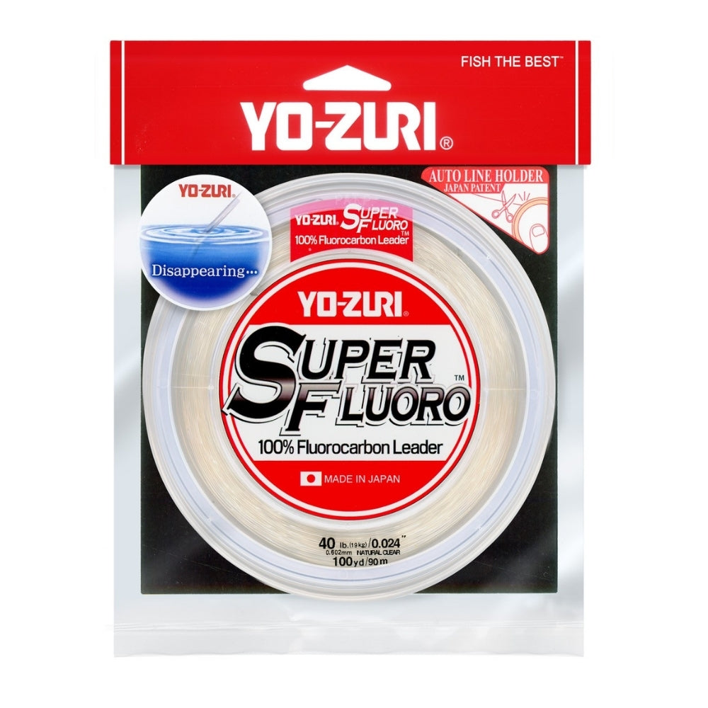 Yozuri Super %100 Fluorocarbon Misina - CLEAR - 0.380MM-90MT-9KG